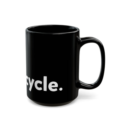 go ride a motorcycle black ceramic coffee mug, motorcyclists, motorcycle lifestyle, bold messaging, coffee lovers, gifts for riders