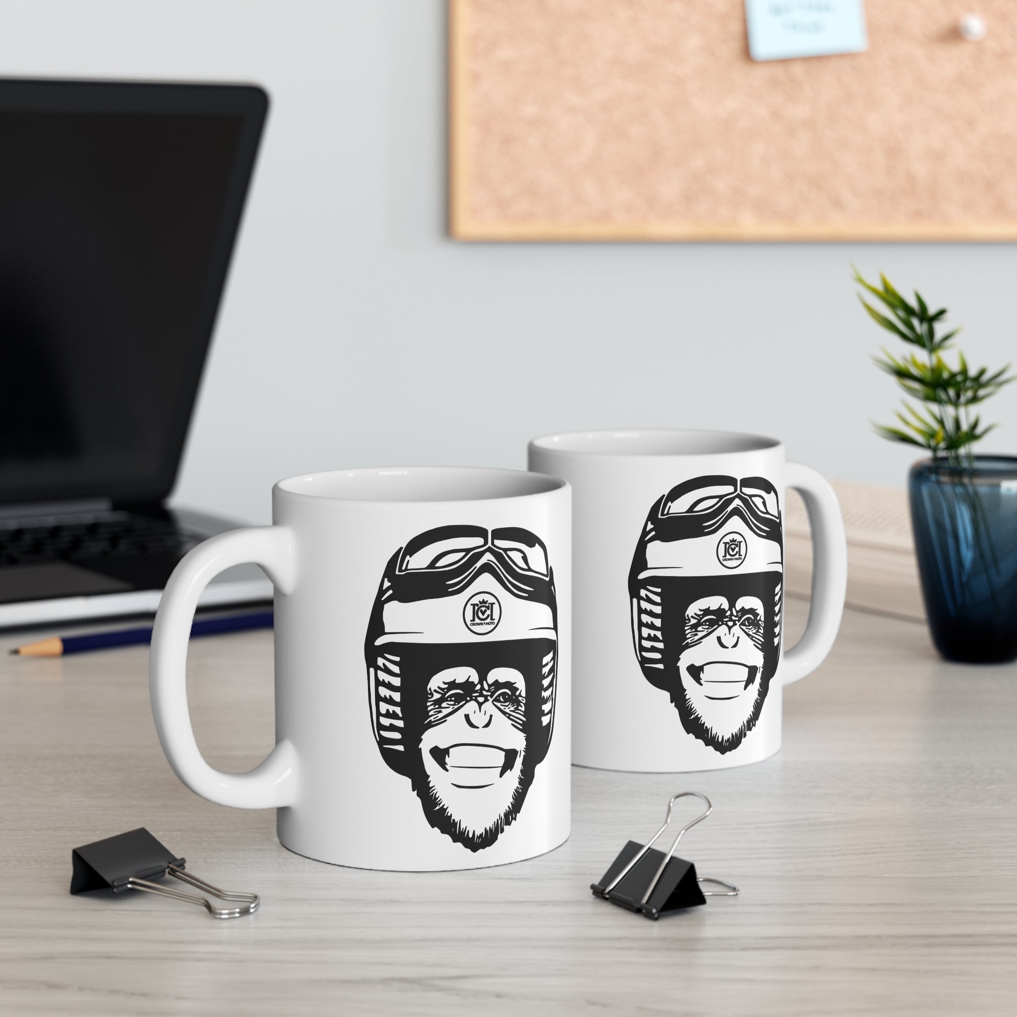 Moto Monkey Mug - for Coffee & Tea Loving Motorcyclists