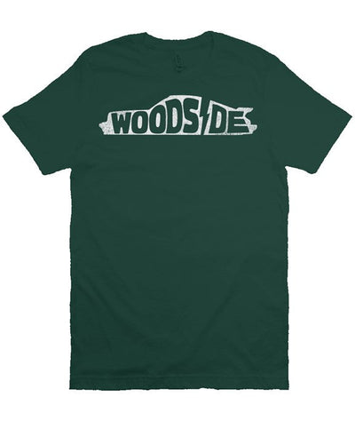 Woodside Porsche design printed on the chest of premium unisex short sleeve t-shirt