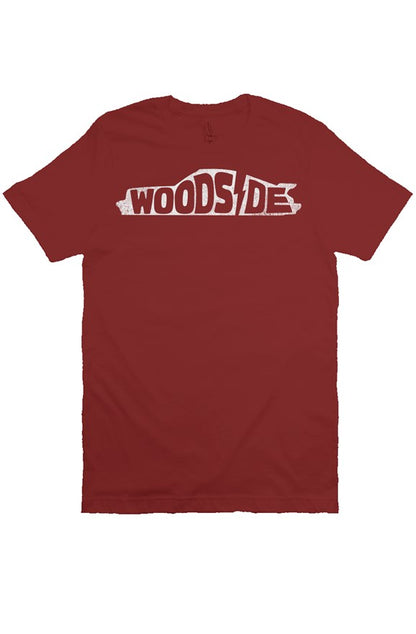 Woodside Porsche design printed on the chest of premium unisex short sleeve t-shirt