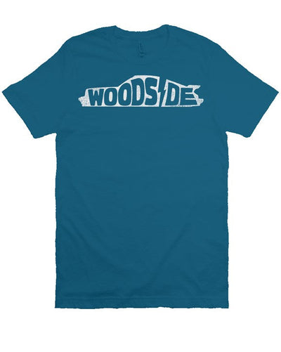 Woodside Porsche design printed on the chest of premium unisex short sleeve t-shirt