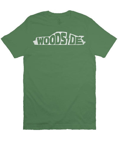 Woodside Porsche design printed on the chest of premium unisex short sleeve t-shirt
