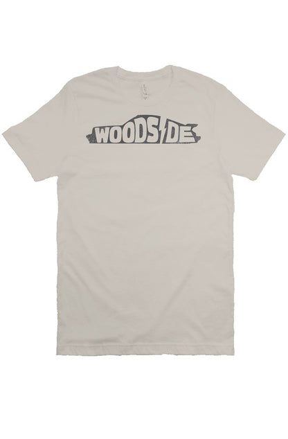 Woodside Porsche design printed on the chest of premium short sleeve shirt