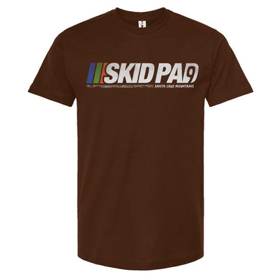 Highway 9 Skid Pad Santa Cruz Mountains design on front of Tultex Unisex T-Shirt by crown moto