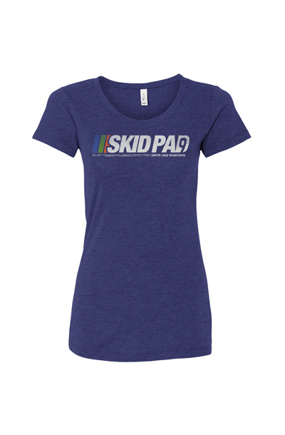 Highway 9 Skid Pad design on front of Women's Triblend Tee