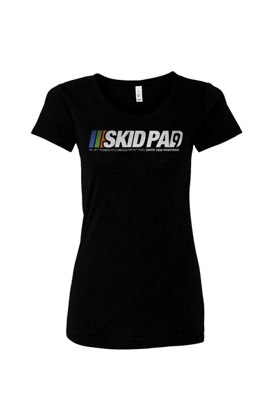Highway 9 Skid Pad design on front of Women's Triblend Tee