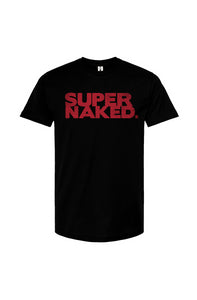 SUPERNAKED Unisex T-shirt (red print)