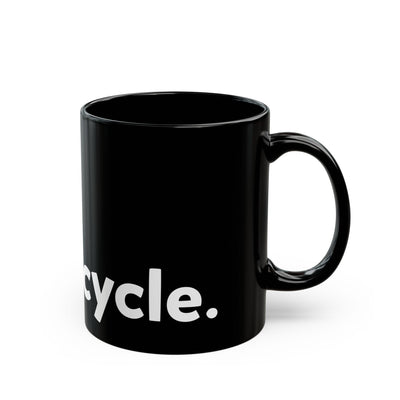 go ride a motorcycle black ceramic coffee mug, motorcyclists, motorcycle lifestyle, bold messaging, coffee lovers, gifts for riders