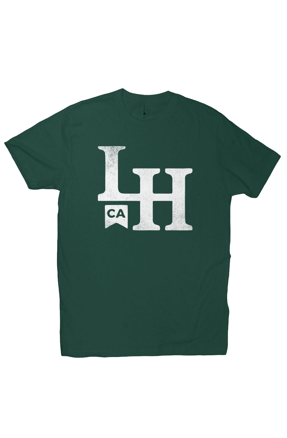 La Honda California LH monogram design on short sleeve t-shirt