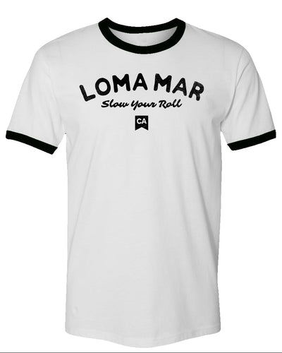 Loma Mar "Slow Your Roll" Vintage Ringer T-shirt