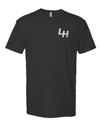 La Honda SHIFT design on chest of heather short sleeve t-shirt