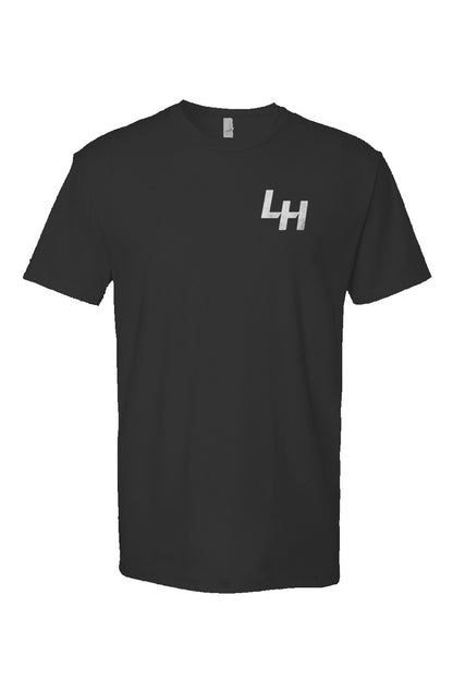 La Honda SHIFT design on chest of heather short sleeve t-shirt