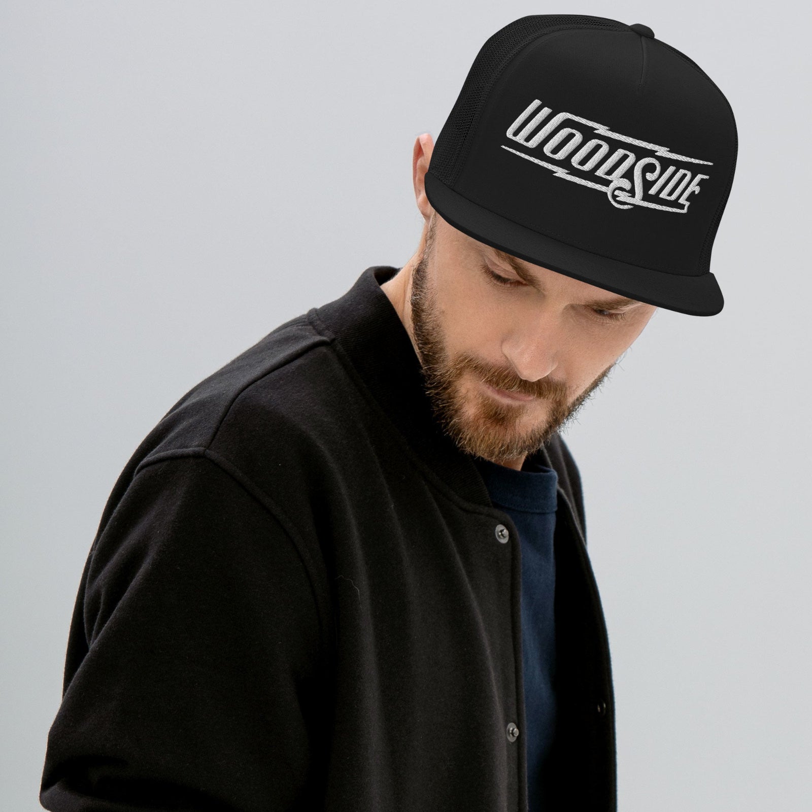 woodside brand embroidered snapback hat, crown moto brand, original, motorcycle lifestyle, driver lifestyle, car enthusiast, car photography