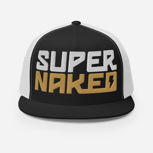 supernaked, naked bikes, ride naked, super duke, tuono, streetfighter, h2r, mt10, embroidered, embroidery, trucker hat