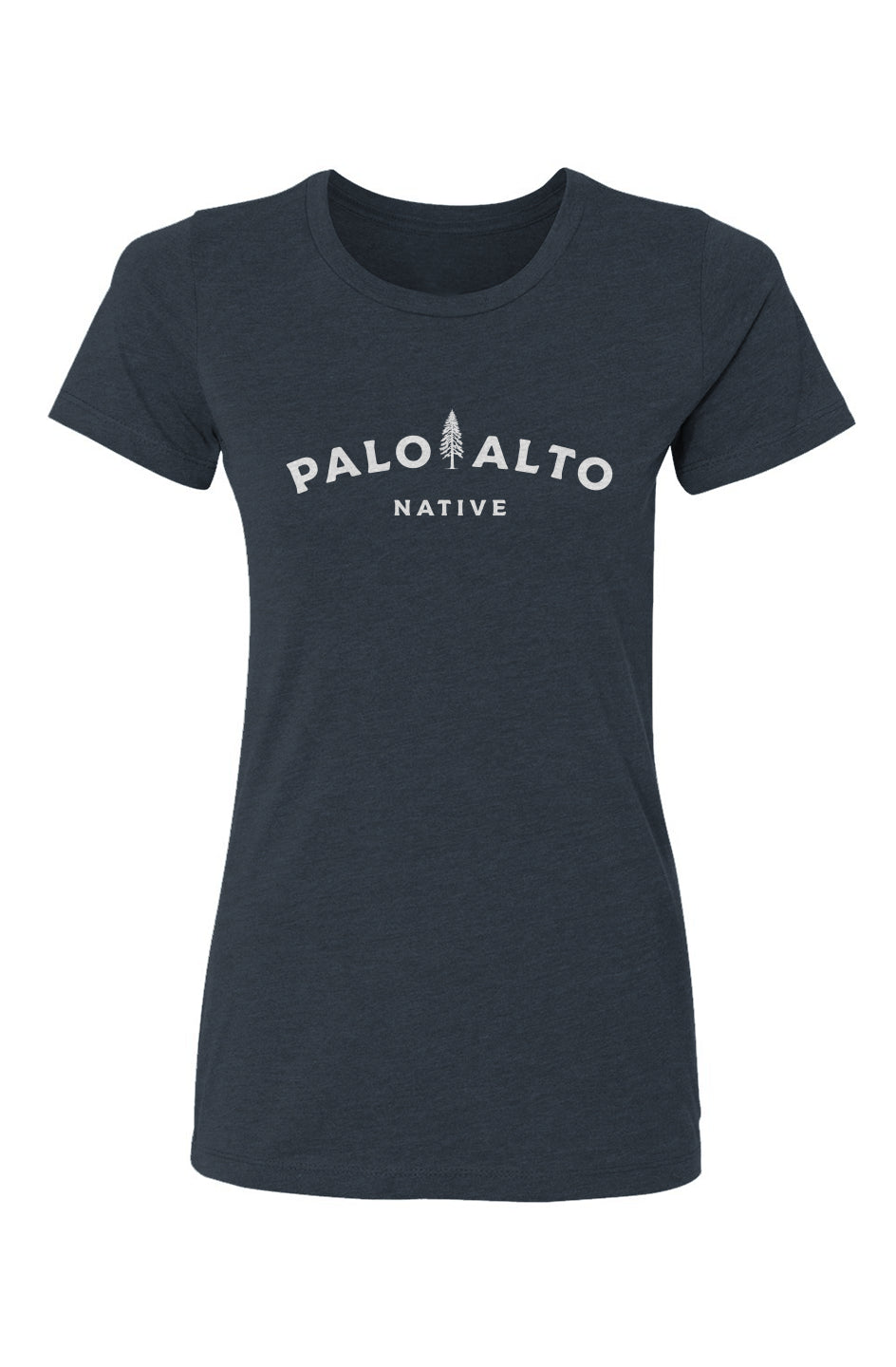 Front view of women's palo alto native t-shirt by crown moto