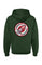 Squid Hunters motorcycle club woodside logo on back of Hooded Sweatshirt by crown moto