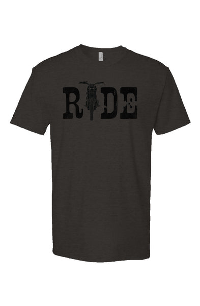 RIDE Vintage Heather Short Sleeve T-shirt (black ink)