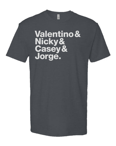 90-00 GP Motorcycle Racing Champions T-Shirt, valentino rossi, nicky hayden, casey stoner, jorge lorenzo, motogp