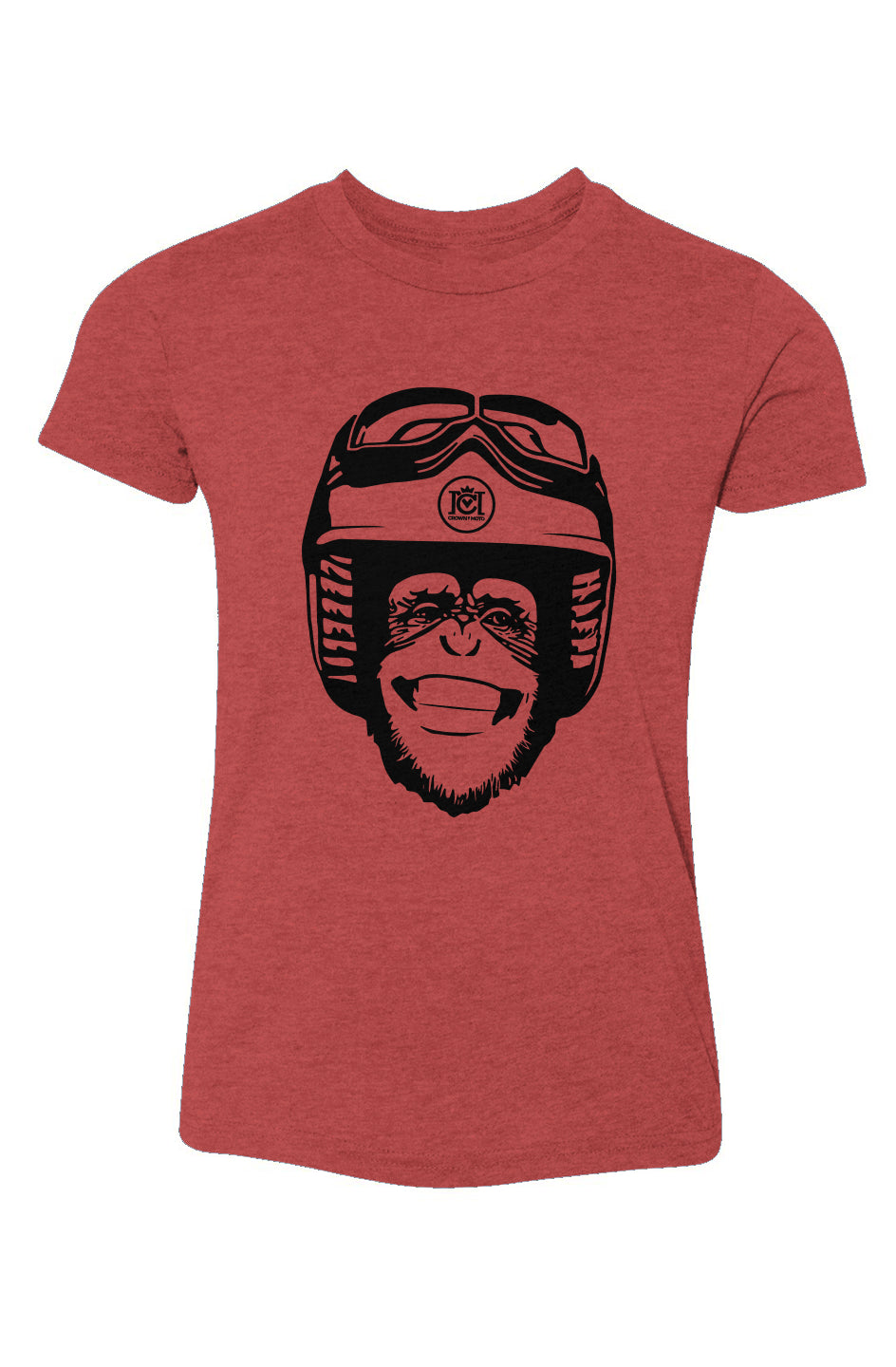 Moto Monkey Youth T-Shirt, moto monkey, monkey, chimp, chimpanzee, motorcycles, mw, motorbike, ride, riders, youth, kids, unisex, triblend, heather, kid's t-shirt, motorcycle lifestyle, humor, funny, cute shirt