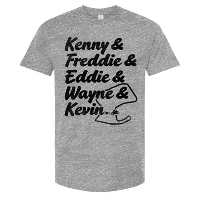 80-90 American GP Motorcycle Champions, USGP, GP Motorcycle Champions T-Shirt, kenny roberts, freddie spencer, eddie lawson, wayne rainey, kevin schwantz, 2-strokes, two stroke,  Motorcycle Champions, motogp, gp racing, motorcycle racing, champions, spain, grand prix, motorbike, track, laguna seca, monterey