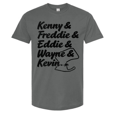 USGP, GP Motorcycle Champions T-Shirt, kenny roberts, freddie spencer, eddie lawson, wayne rainey, kevin schwantz, 2-strokes, two stroke,  Motorcycle Champions, motogp, gp racing, motorcycle racing, champions, spain, grand prix, motorbike, track, laguna seca, monterey