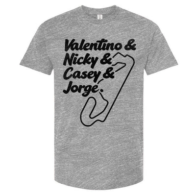 90-00 GP Motorcycle Champions T-Shirt, MotoGP Motorcycle Champions, valentino rossi, nicky hayden, kentucky kid, casey stoner, jorge lorenzo, motogp, gp racing, motorcycle racing, champions, spain, spanish grand prix, motorbike, track, catalunya