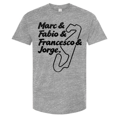 2016+ Era MotoGP Motorcycle Champions T-Shirt, marc marquez, fabio quartararo, francesco bagnaia, jorge martin, motogp, gp racing, motorcycle racing, champions, spain, spanish grand prix, motorbike, track, catalunya