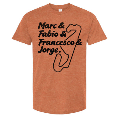 2016+ Era MotoGP Motorcycle Champions T-Shirt, marc marquez, fabio quartararo, francesco bagnaia, jorge martin, motogp, gp racing, motorcycle racing, champions, spain, spanish grand prix, motorbike, track, catalunya