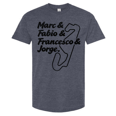2016+ Era MotoGP Motorcycle Champions T-Shirt, marc marquez, fabio quartararo, francesco bagnaia, jorge martin, motogp, gp racing, motorcycle racing, champions, spain, spanish grand prix, motorbike, track, catalunya
