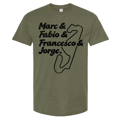 2016+ Era MotoGP Motorcycle Champions T-Shirt, marc marquez, fabio quartararo, francesco bagnaia, jorge martin, motogp, gp racing, motorcycle racing, champions, spain, spanish grand prix, motorbike, track, catalunya