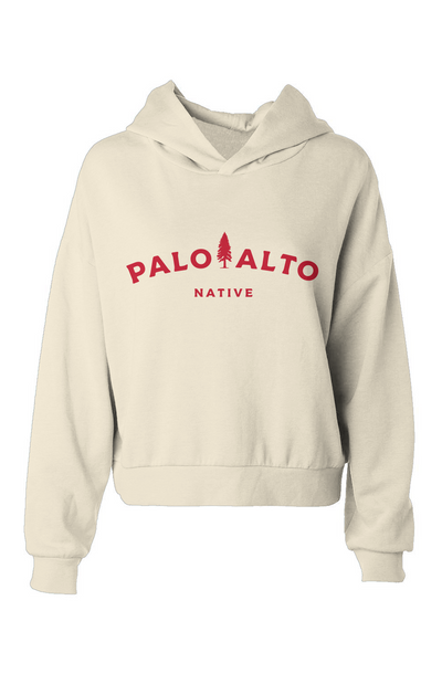 Palo Alto Native Women's Hip Height Hoodie, Palo Alto Native Hoodie, california, sf bay area, pa, palo alto, el palo alto, hoodie, tree, stanford, gunn high school, native, born here, silicon valley, university avenue