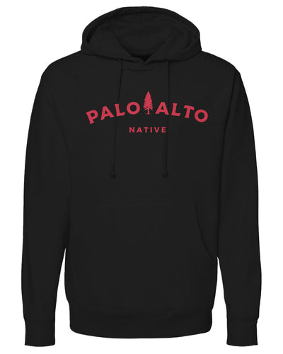 Palo Alto Native Hoodie, california, sf bay area, pa, palo alto, el palo alto, hoodie, tree, stanford, gunn high school, native, born here, silicon valley