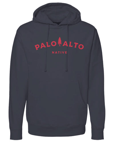 Palo Alto Native Hoodie, california, sf bay area, pa, palo alto, el palo alto, hoodie, tree, stanford, gunn high school, native, born here, silicon valley