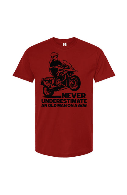 Never Underestimate an Old Man on a GS T-shirt (v1)