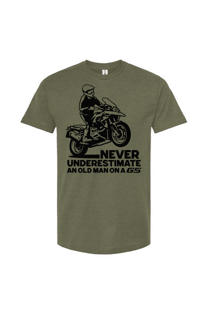 Never Underestimate an Old Man on a GS T-shirt (v1)