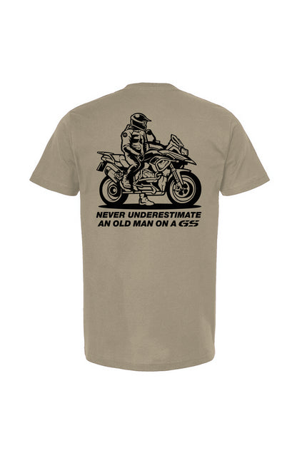 Never Underestimate an Old Man on a GS (v3) T-Shirt