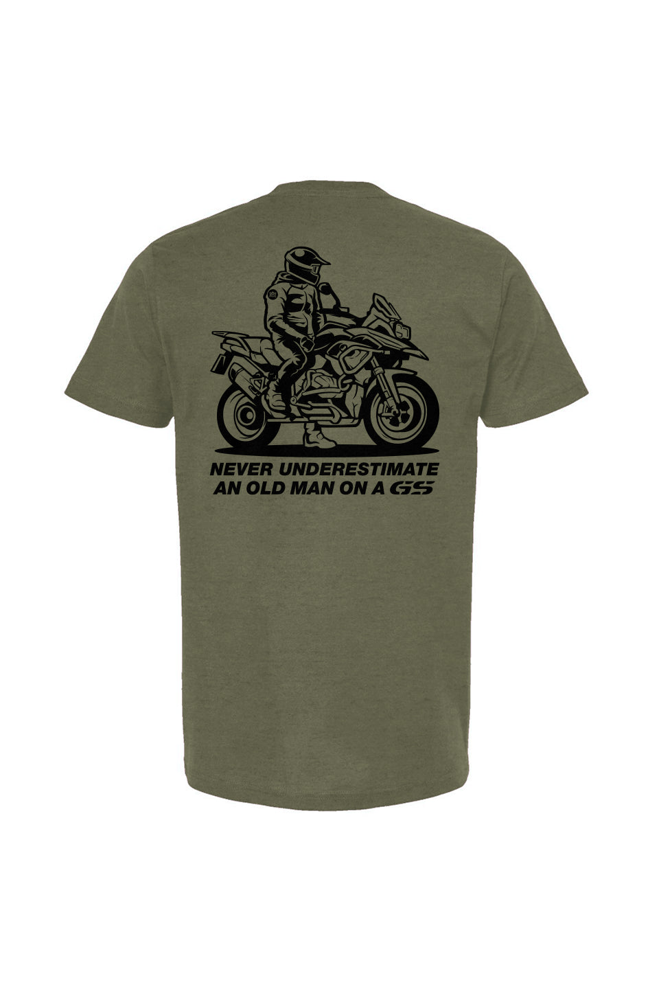 Never Underestimate an Old Man on a GS (v3) T-Shirt