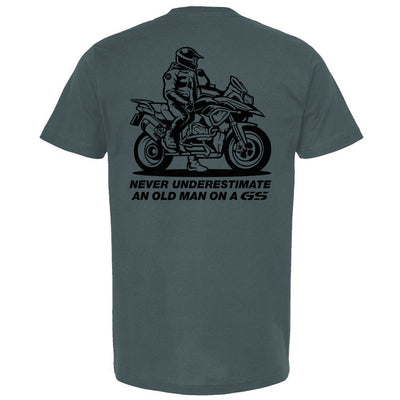 bmw gs, gs, bmw motorcycles, adventure motorcycle, adv, motorbikes, old man, crown moto, motorcycle t-shirt, skilled, experienced, riders, touring