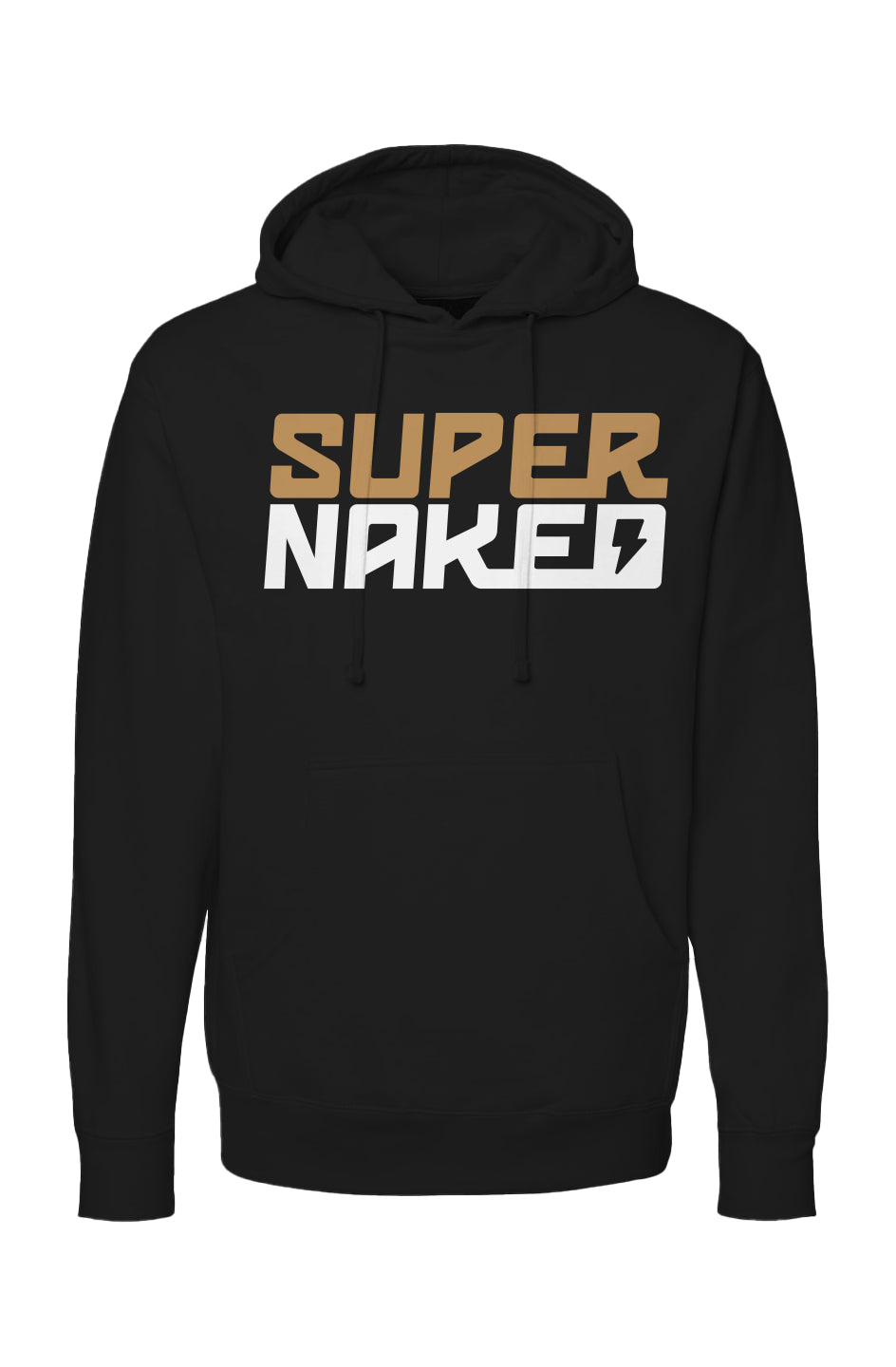 SUPERNAKED Gold & White Hoodie, naked bikes, streetfighter, super duke, mt10, ride naked, supernaked