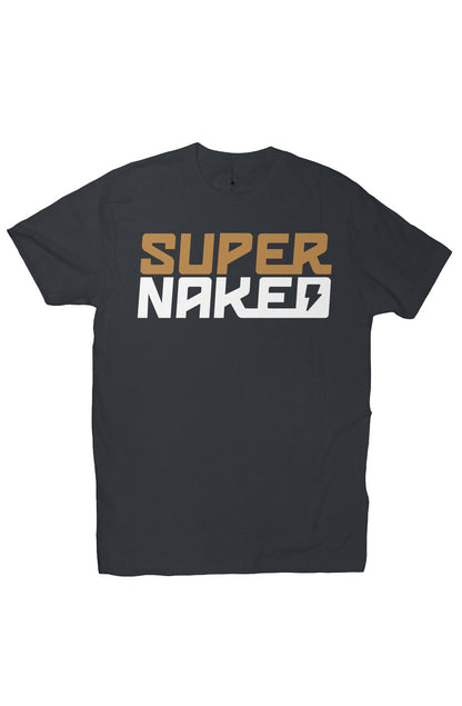 SUPERNAKED Stacked Gold Logo T-Shirt