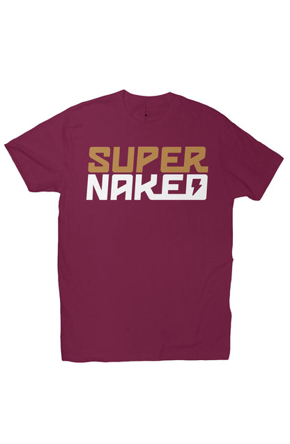 SUPERNAKED Stacked Gold Logo T-Shirt