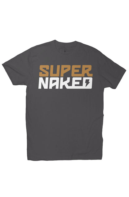 SUPERNAKED Stacked Gold Logo T-Shirt