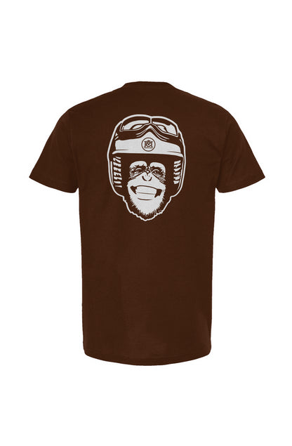 Moto Monkey Unisex T-Shirt, chimpanzee, motorcycle lifestyle, motorcycle addiction, motorcycle shirts, motorcycle clothing, original, funny, humor, animals