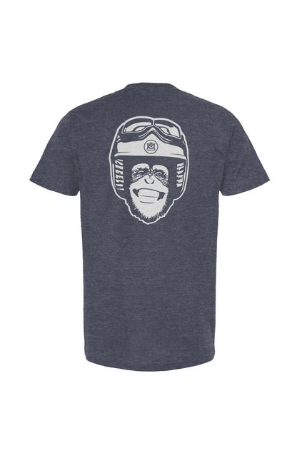 Moto Monkey Unisex T-Shirt, chimpanzee, motorcycle lifestyle, motorcycle addiction, motorcycle shirts, motorcycle clothing, original, funny, humor, animals