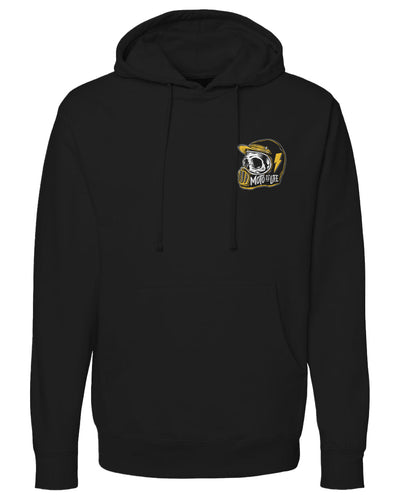 Moto is Life Skull Pullover Hoodie, motorcycle lifestyle, supermoto, mx, motocross, motorcycles, gifts for riders, skull, dirtbikes, illustration