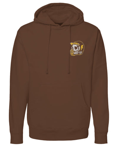 Moto is Life Skull Pullover Hoodie, motorcycle lifestyle, supermoto, mx, motocross, motorcycles, gifts for riders, skull, dirtbikes, illustration