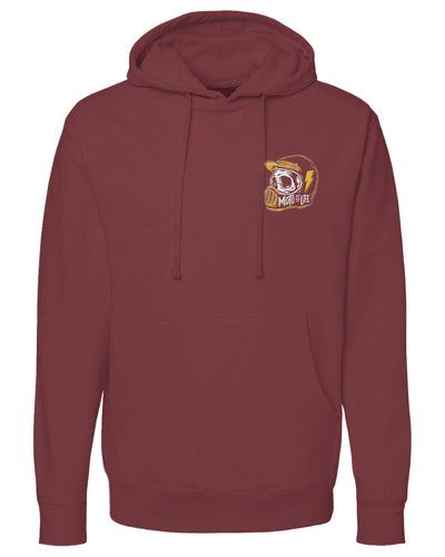 Moto is Life Skull Pullover Hoodie, motorcycle lifestyle, supermoto, mx, motocross, motorcycles, gifts for riders, skull, dirtbikes, illustration