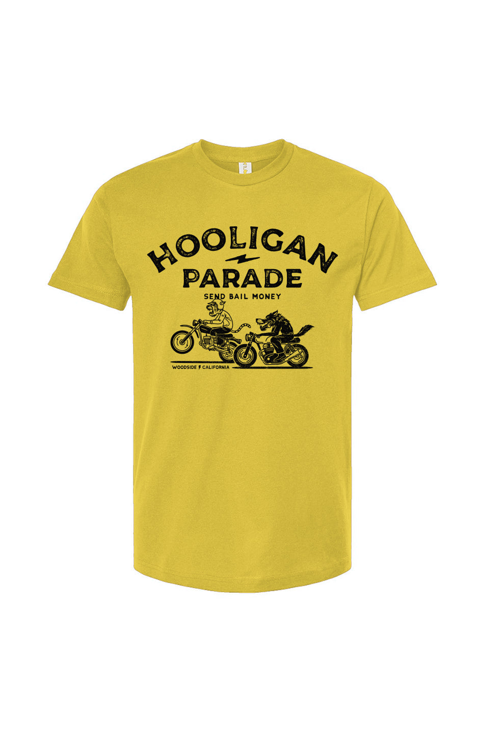 Hooligan Parade Local Animals T-Shirt in yellow, motorcycles, motorbikes, supermoto