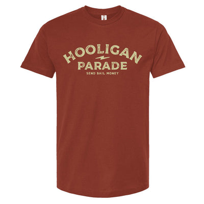Hooligan Parade Send Bail Money t-shirt, hooligans, motorcycle shirts, motorcycle lifestyle, supermoto, san francisco, sf, california, crown moto, wheelies, stoppies, endos, burnouts, speeding, lawbreakers, bail money