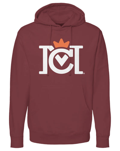 Crown Moto Factory Team Hoodie, front, chest, crown moto logo, factory rider, printed sleeves, large logo, visible, hooded sweatshirt, motorcycles, motorcycle lifestyle